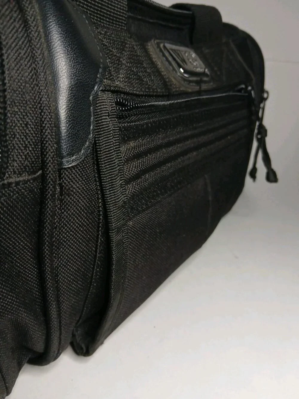 Vintage Camera Bag w Adj. Shoulder Strap, Black, Durable Tough Canvas Exterior